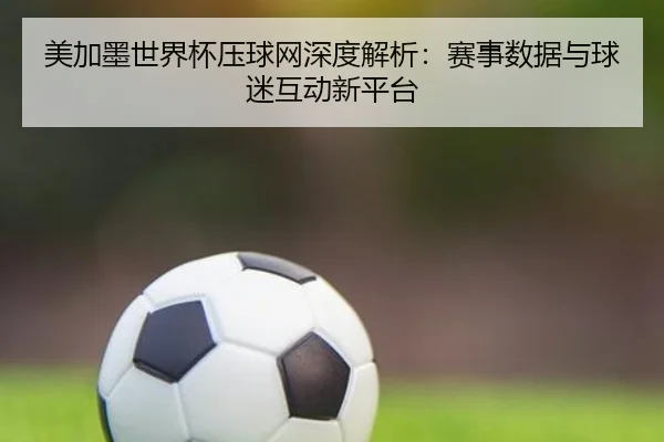 美加墨世界杯压球网深度解析：赛事数据与球迷互动新平台